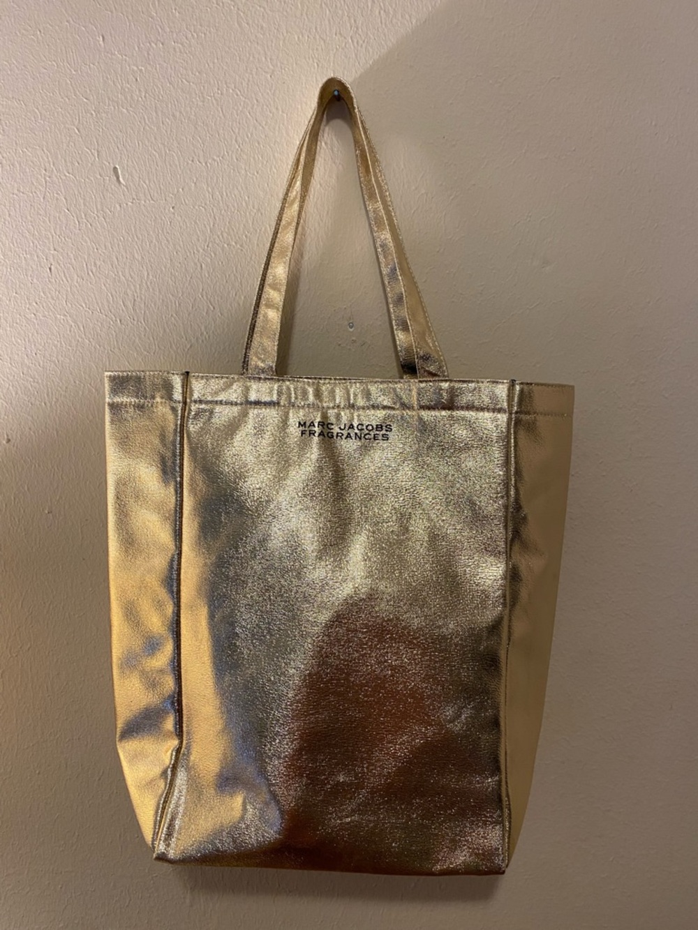 Marc Jacobs Fragrances Shimmering Gold Large Tote Bag